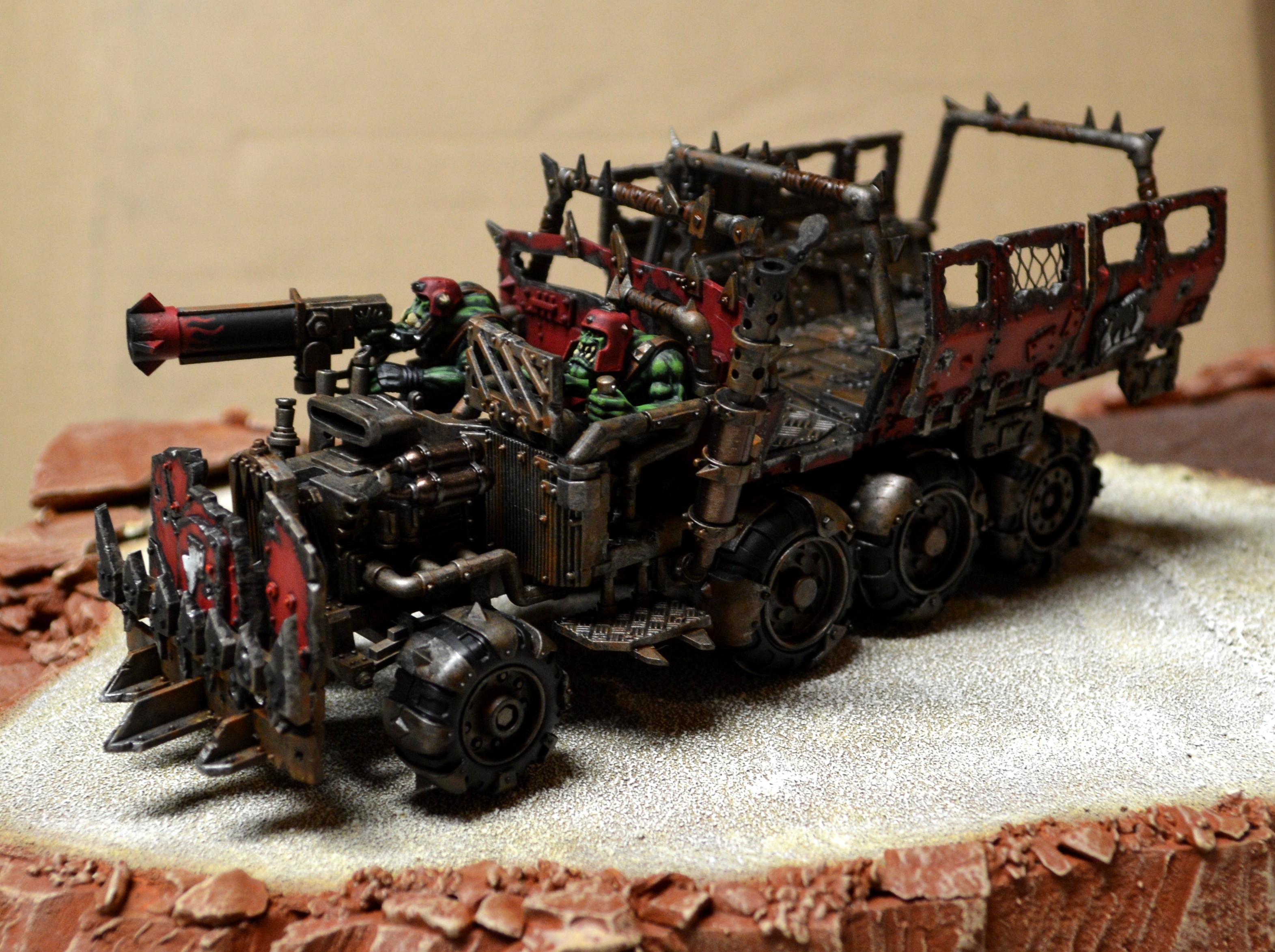 Plaque + Grille Ork Trukk Kamion Warhammer 40 000 - Dégrappé Comme Neuf